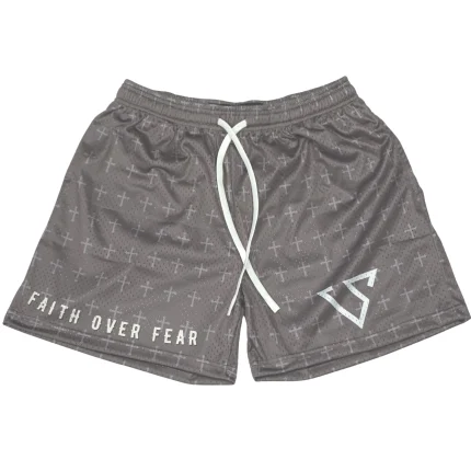 Faith Over Fear Grey Short