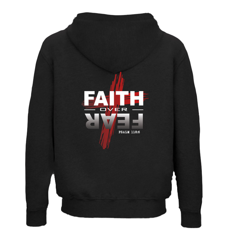Faith Over Fear Black Hoodie Faith Over Fear Black Hoodie