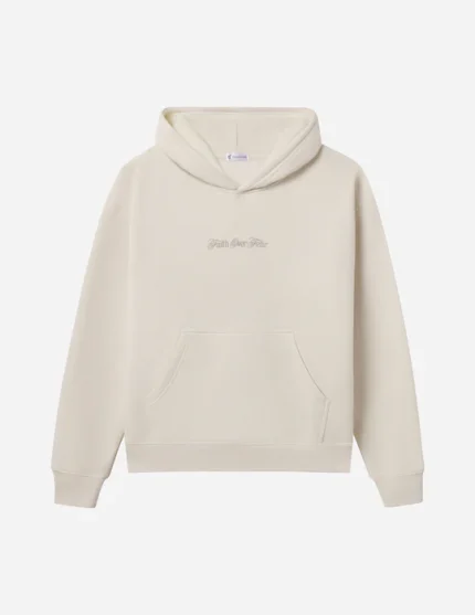Faith Over Fear Taupe Unisex Hoodie