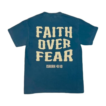 Faith Over Fear Navy Shirt