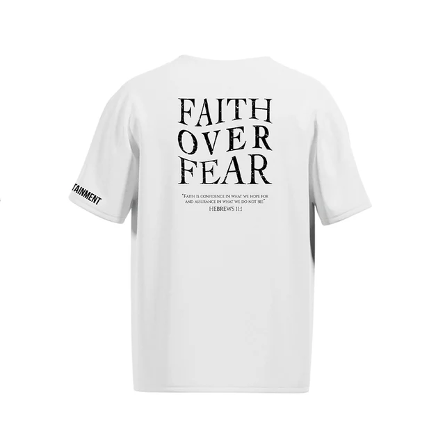 Faith Over Fear VT White T Shirt Faith Over Fear VT White T Shirt